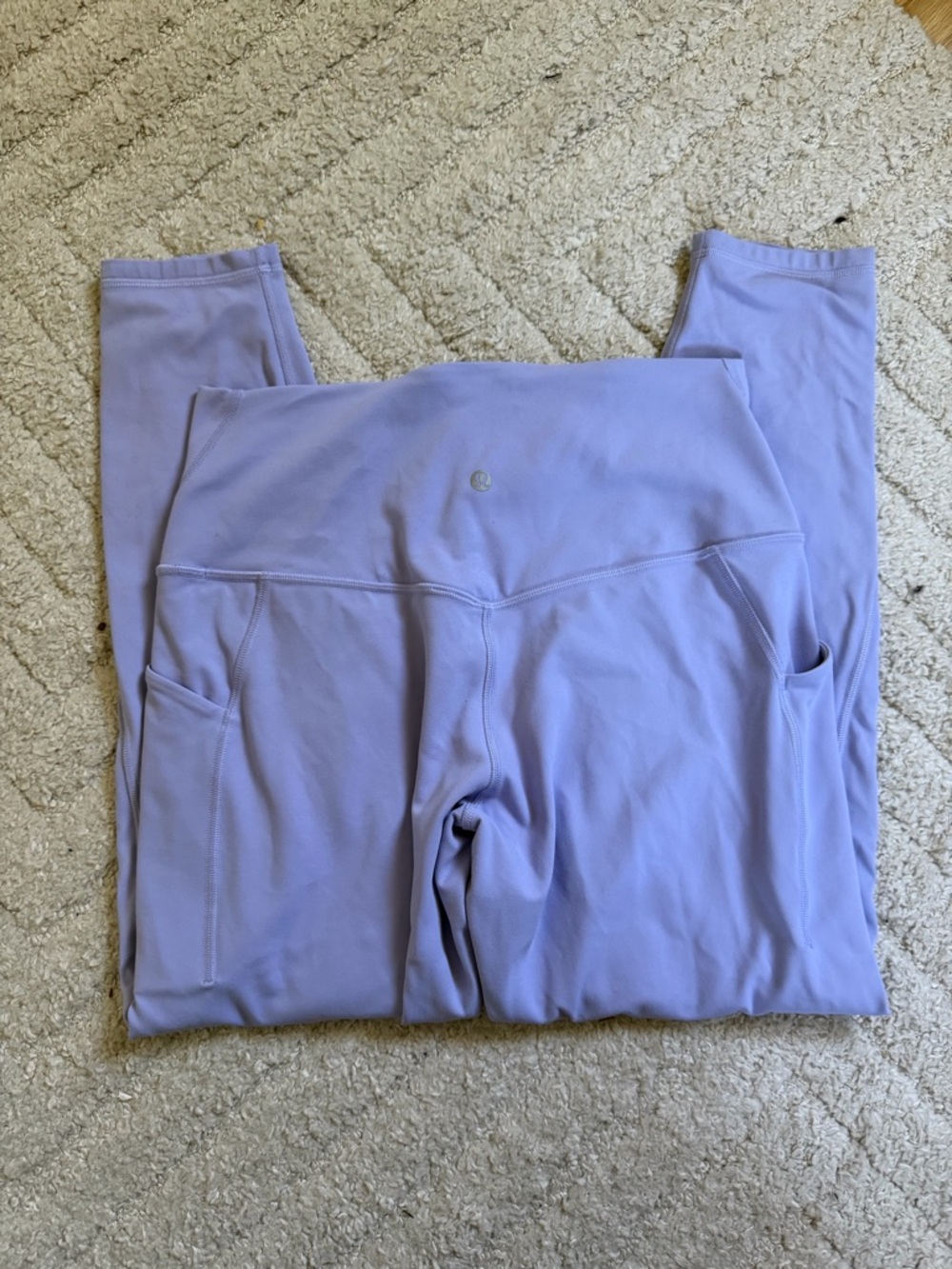 lululemon athletica Lavender Purple Leggings with Side Pockets